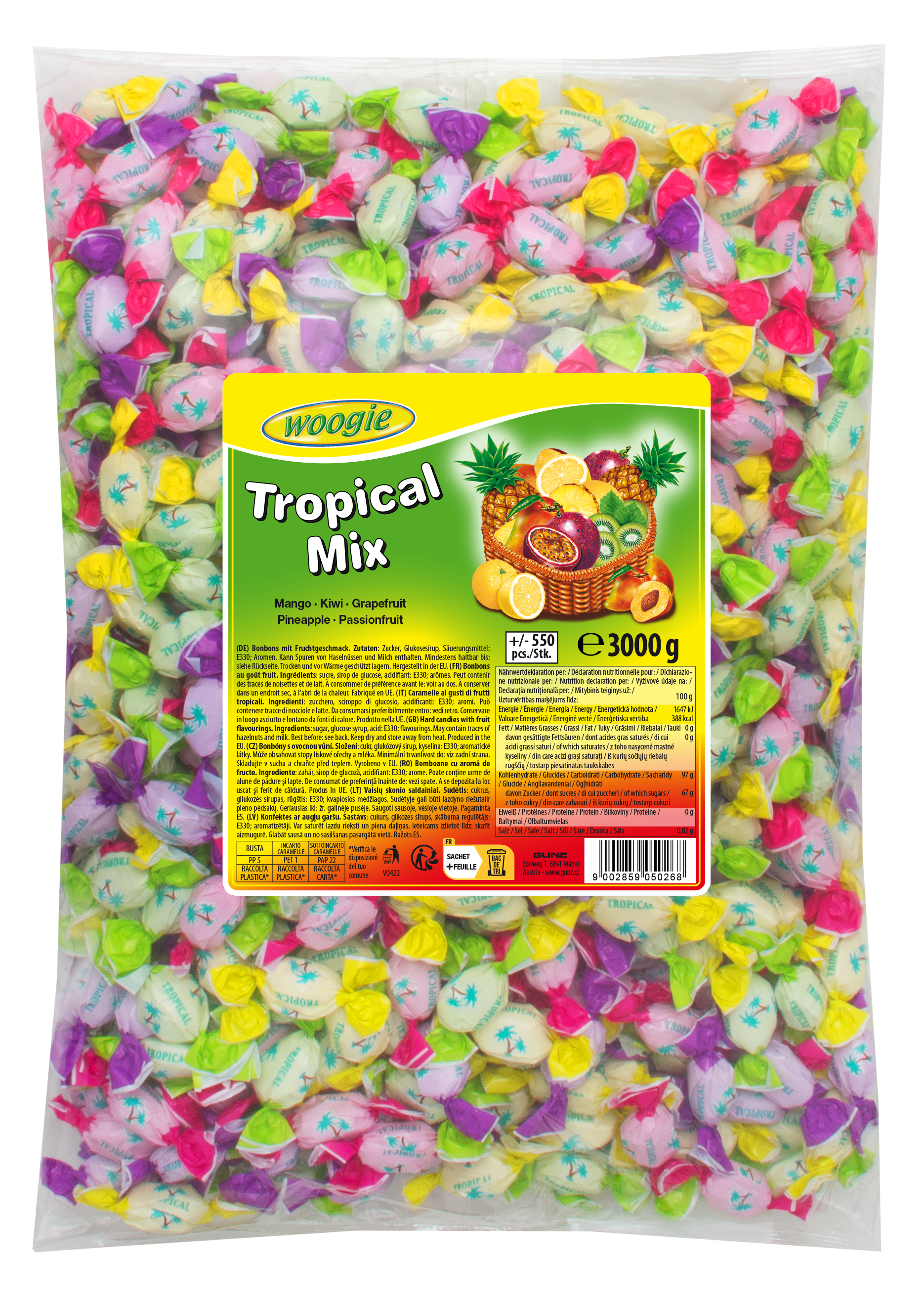 woogie Tropical Mix 3kg
